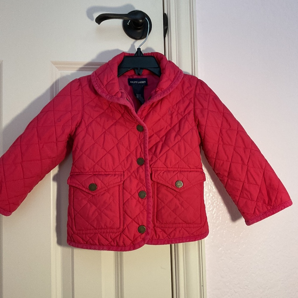 Ralph Lauren Girl Quilted Water-Repellent Barn Jacket